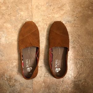 Tan Suede Bobs Shoes (Toms Style)